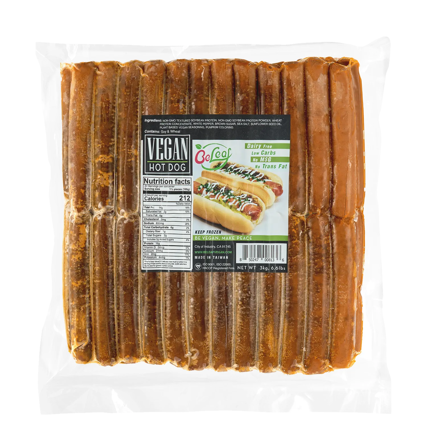 Beleaf Plant-Based Hot Dog