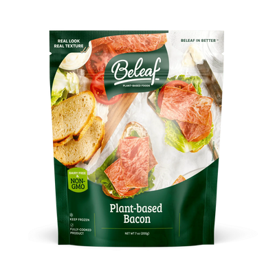 Beleaf Plant-based Bacon, 7 Ounce