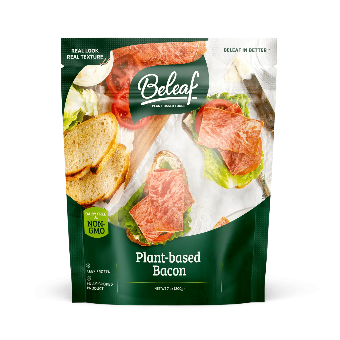 Beleaf Plant-based Bacon, 7 Ounce