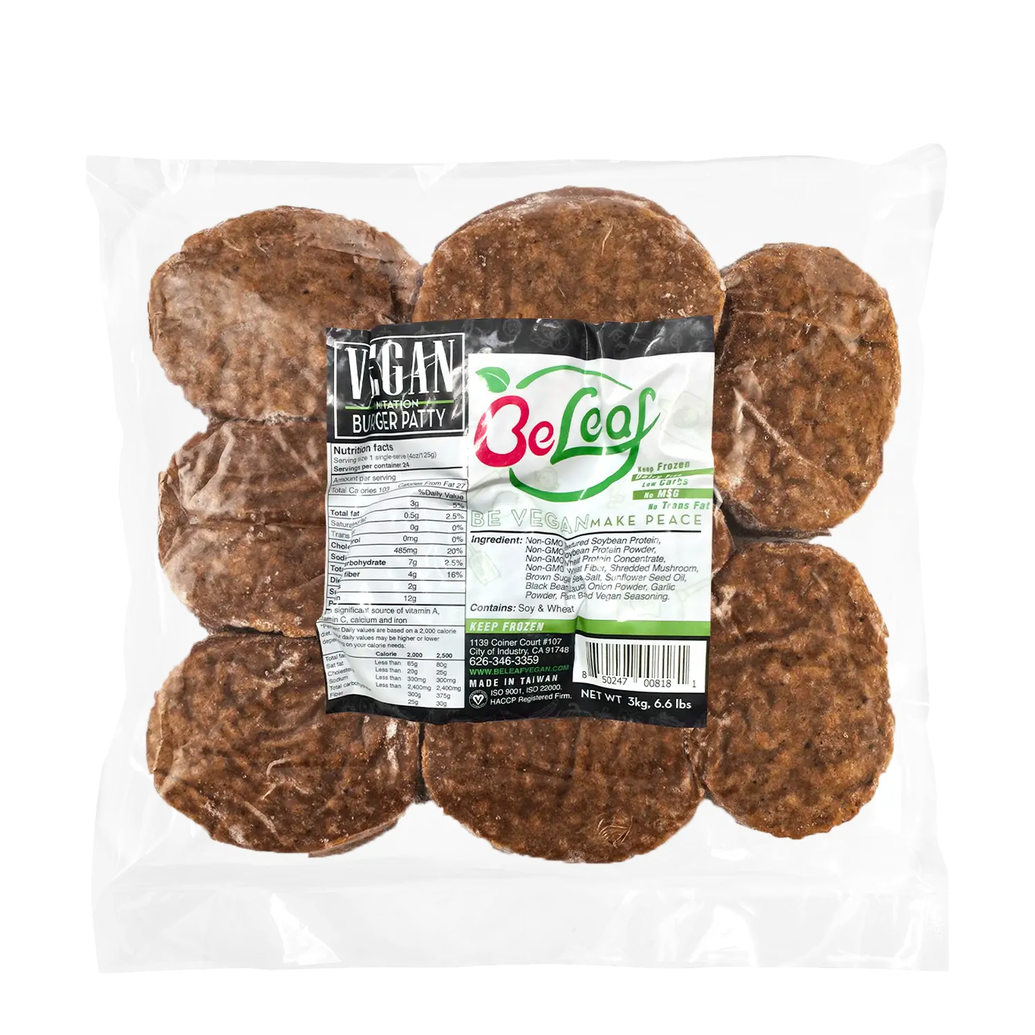 Beleaf Plant-Based Burger Patty