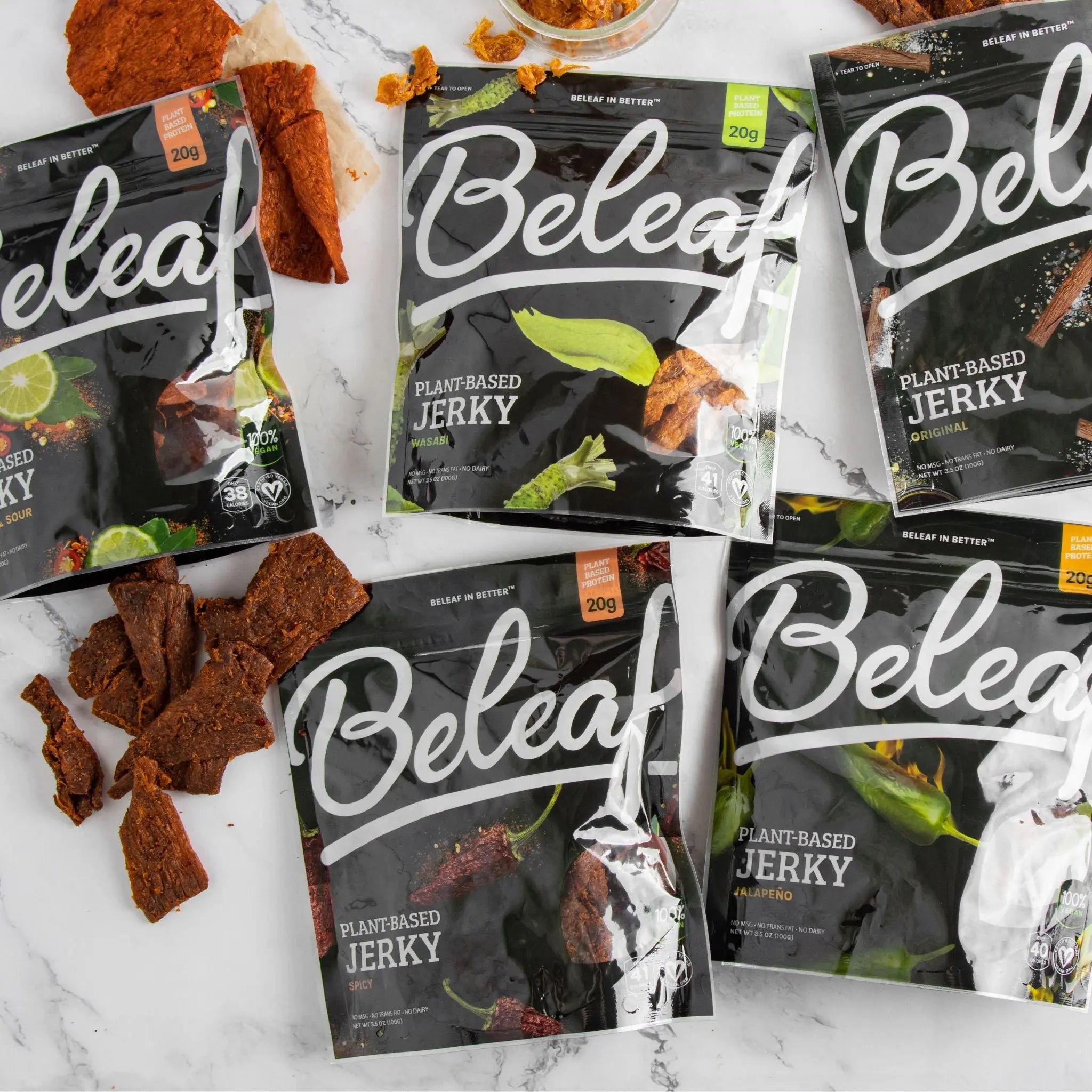 Beleaf Plant-Based Jerky | Meat-Free Snack Alternative – Beleaf Vegan