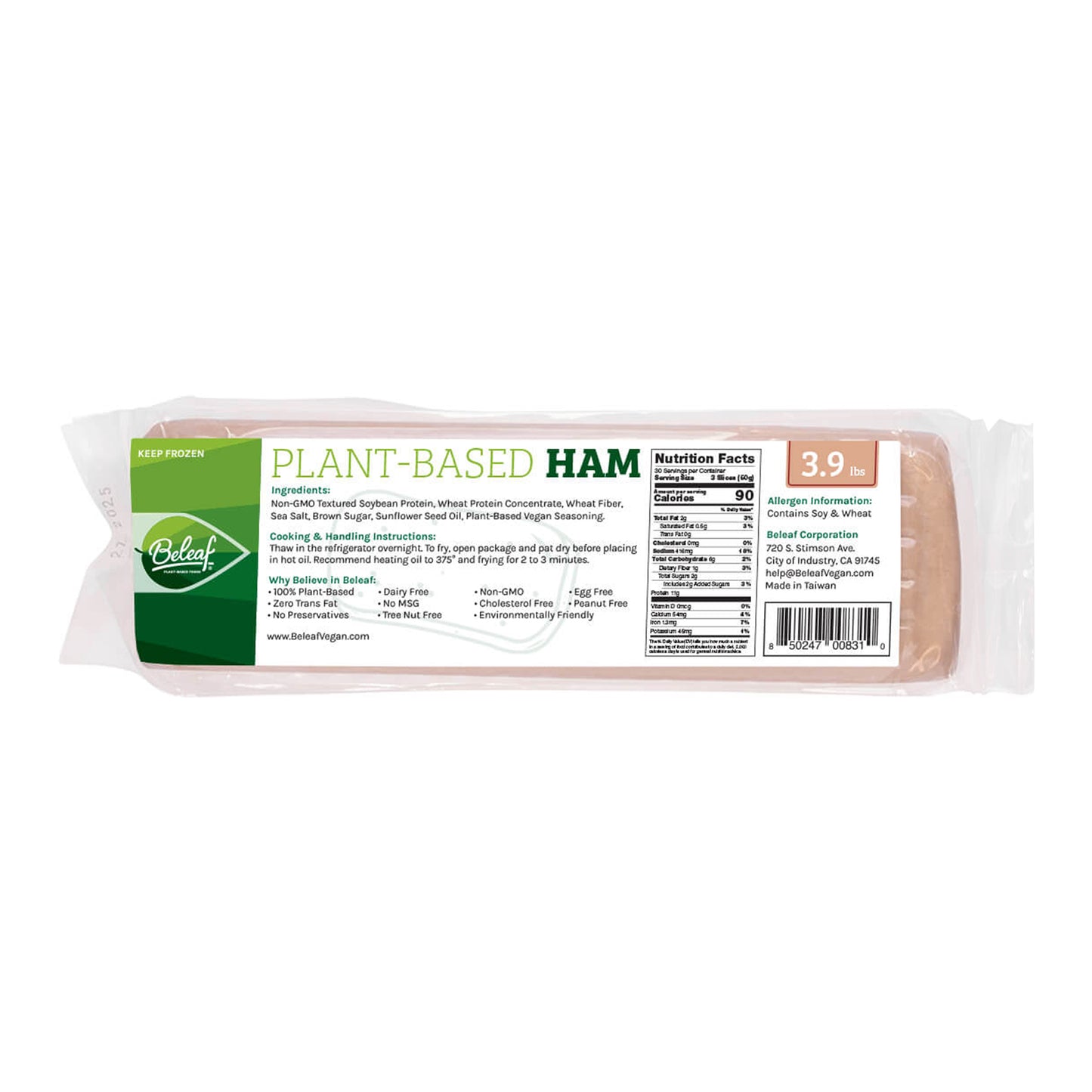 Beleaf Plant-Based Ham - Foodservice