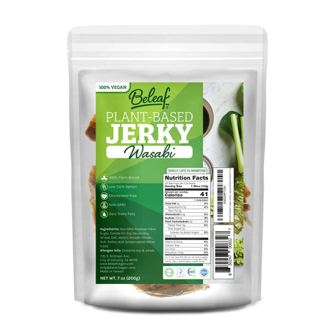 Beleaf Plant-Based Jerky: Wasabi - Foodservice