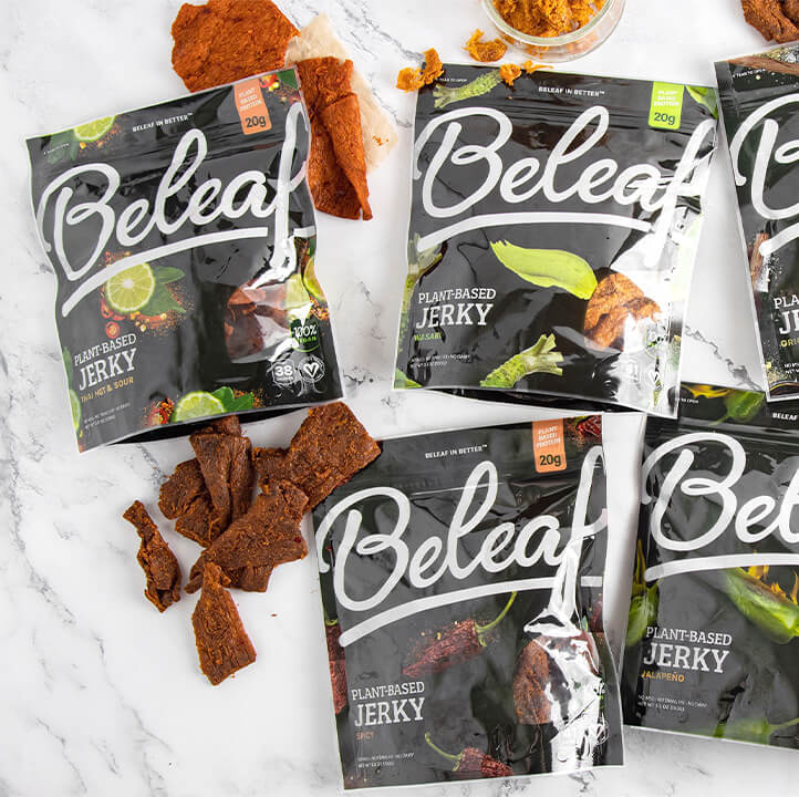 Complimentary Random Pack of Jerky for Every $100 Spent - Beleaf Vegan